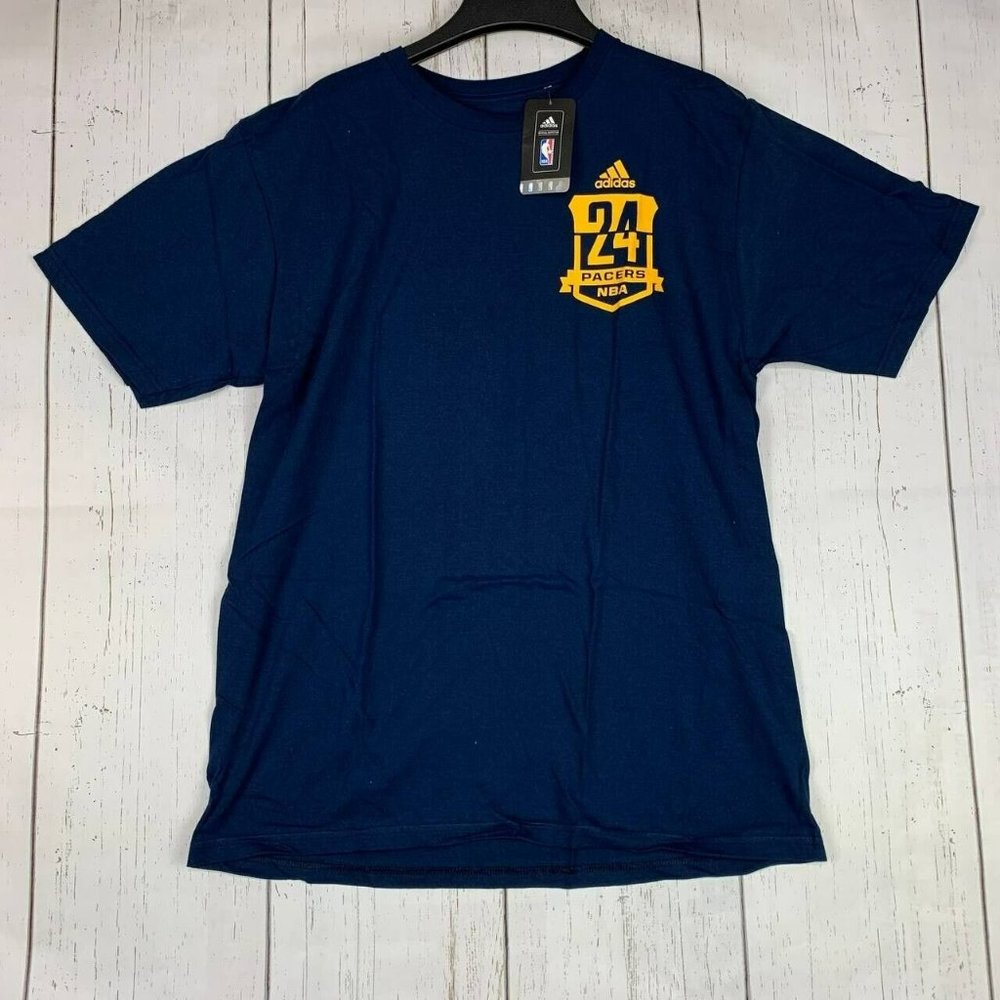 Indiana‎ Pacers NBA Paul George 24 Large Adidas Casual T-Shirt New Mens